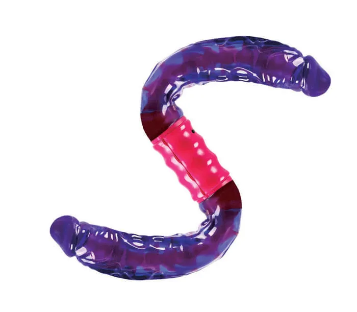 Dildos Dual Vibrating Flexi Dong 15Inch Double Dong with Adjustable Vertebrae and Dual Motors California Exotic Novelties