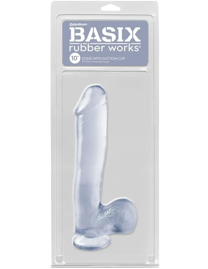 Pipedream Dildos Basix Rubber Works 10 Inch Dong With Suction Cup Pipedream Dildos Basix Rubber Works 10 Inch Dong With Suction Cup